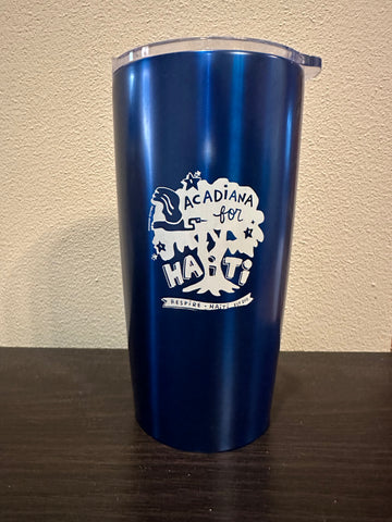 "Acadiana for Haiti" tumbler